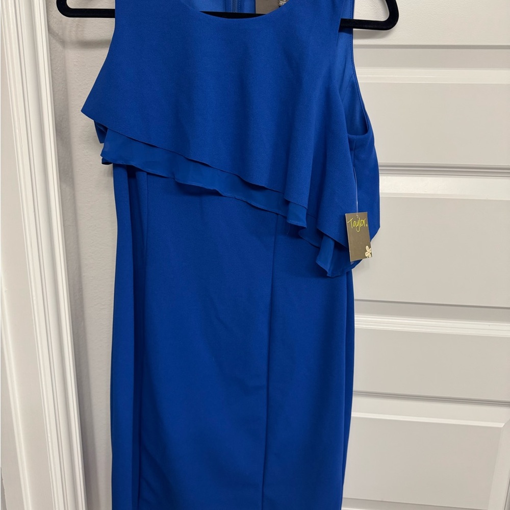 Taylor Royal Blue Sleeveless Dress, NWT Size 6